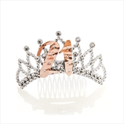 21st Rose Gold And Silver Tiara | Miscellaneous