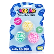 Buy Smoosho's Snow Gel Bead Sticky Splat Ballz - Set of 3