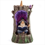 Buy Wizard in Geode Tree LED Backflow Incense Burner