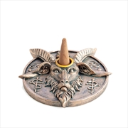 Buy Baphomet Round Incense Burner & Candle Holder