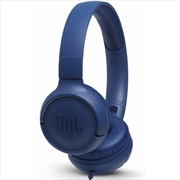 JBL Tune 500 Wired On-Ear Headphones - Blue | Accessories