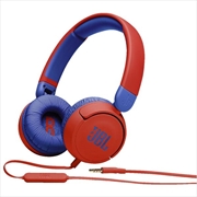 JBL Jr310 Kids On-Ear Wired Headphones - Red | Accessories
