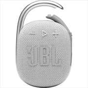 Buy JBL Clip 4 Portable Bluetooth Speaker With Carabiner - White
