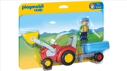Buy Playmobil- 1.2.3 Tractor With Trailer