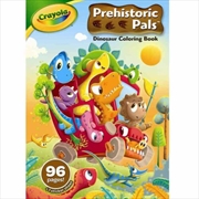 Crayola colouring Book With Stickers Prehistoric Pals 96pg | Colouring Book