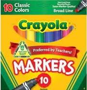 Buy Crayola 10 Classic Broadline Markers