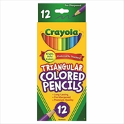 Buy Crayola 12 Full Size Triangular Colored
