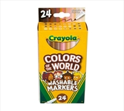 Buy Crayola 24 Colors Of The World Washable Markers