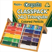 Buy Crayola 240 Triangular Colored Classpa
