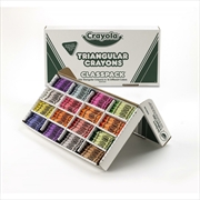Buy Crayola 256 Triangular Crayons Large Classpack