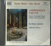 Buy Ambrosian Chant-Early Chr
