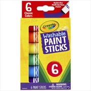 Buy Crayola 6 Washable Paint Sticks