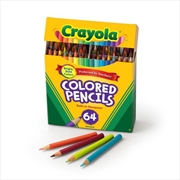 Buy Crayola 64 Short Colored Pencils Box/S
