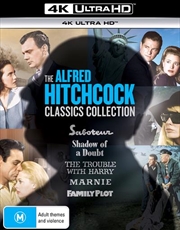 Saboteur / Shadow Of A Doubt / The Trouble With Harry / Marnie / Family Plot | UHD - Hitchcock Class | UHD