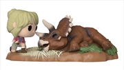 Buy Jurassic Park - Dr. Sattler with Triceratops US Exclusive Pop! Moment [RS]