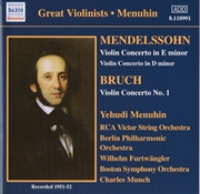 Buy Bruch/Mendelssohn: Violin Concertos