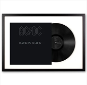 Buy Framed AC/DC Back in Black Vinyl Album Art