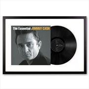 Buy Framed Johnny Cash the Essential Johnny Cash Vinyl Album Art