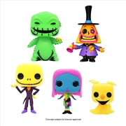 Buy The Nightmare Before Christmas - Black Light US Exclusive Pop! 5-Pack [RS]