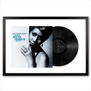 Framed Aretha Franklin Knew You Were Waiting: The Best of Aretha Franklin 1980-2014 Vinyl Album Art | Homewares