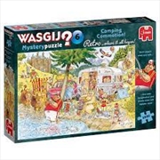 Wasgij 1000 Piece Puzzle - Mystery Retro Camping Commotion  (JUMBO) | Merchandise