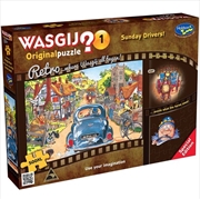 Wasgij 500 Piece XL Puzzle - Original Retro Sunday Drivers | Merchandise