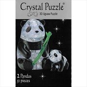 Panda Pair 3D Crystal Puzzle | Merchandise