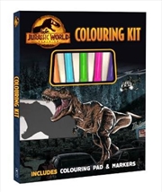 Jurassic World Dominion Colouring Kit | Hardback Book