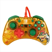 PDP Switch Rock Candy Wired Controller Bowser Yellow | Nintendo Switch