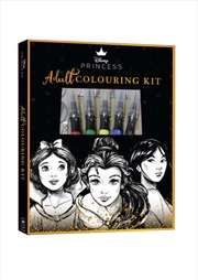 Disney Princess: Adult Colouring Kit | Hardback Book