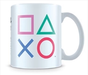 Buy Playstation Shapes Coloured Mug