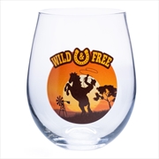 Buy Wild And Free Stemless Wine Glass
