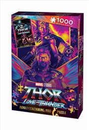 Buy Thor Love and Thunder 1000-Piece Jigsaw Puzzle & Adult Colouring Pad