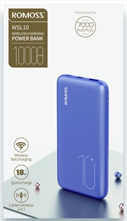 Romoss Power Bank WSL10 Wireless Charging 10,000 mAh Fast Charging | Accessories