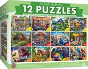 Buy Masterpieces Puzzle 12 Pack Artist Gallery 12 Pack Bundle Puzzles