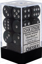 Buy Chessex 16mm D6 Dice Block Borealis Light Smoke/Silver (Luminary Effect) 