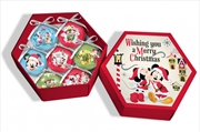 Buy Christmas Baubles Disney Mickey Mouse and Minnie Mouse Set of 7