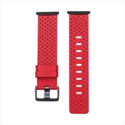 Buy Fitbit Versa 3 & Sense Leather Replacement Band - Red - Small