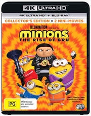 Minions - The Rise Of Gru | Blu-ray + UHD - Collector's Edition - + 2 Mini-Movies (BONUS TOTE BAG) | UHD