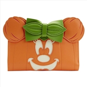 Buy Loungefly Disney - Minnie Mouse Pumpkin Glow Face Flap Purse