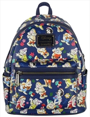 Loungefly Snow White and the Seven Dwarfs (1937) - Seven Dwarfs Print US Exclusive Mini Backpack | Apparel