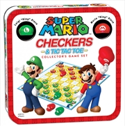 Buy Super Mario Checkers Tic Tac Toe Collectors Game Set