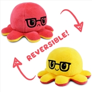 Buy Reversible Plushie - Octopus Red/Yellow with Glasses