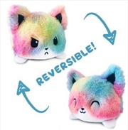 Buy Reversible Plushie - Fox Tie Dye Rainbow