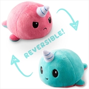 Buy Reversible Plushie - Narwhal Light Blue/Light Pink