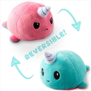 Buy Reversible Plushie - Narwhal Light Blue/Light Pink