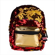 Buy Gold Red Sequins BooBoo Backpack Mini