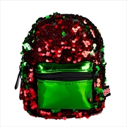 Buy Sequin Green Red Mini Backpack