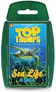 Buy Sea Life In Danger Top Trumps Card Game