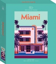 Buy Miami Travel Poster 500 Piece Puzzle
